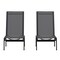 Flash Furniture Black/Black Adjustable Chaise Lounge, 2PK 2-JJ-LC326-BLK-BLK-GG - alternate 2
